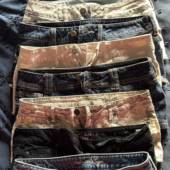 7 Pairs Mostly American Eagle Shorts - Size 4 - Picture 1 of 16